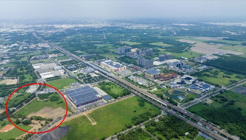 輝達規劃在北投士林科技園區興建台灣總部卡關;台南市政府9日表達爭取意願,也備妥2處產業用地。圖為市府備妥的高鐵特定區的武東段276-1地號產業專用區。(台南市政府提供)中央社記者張榮祥台南傳真 114年10月9日