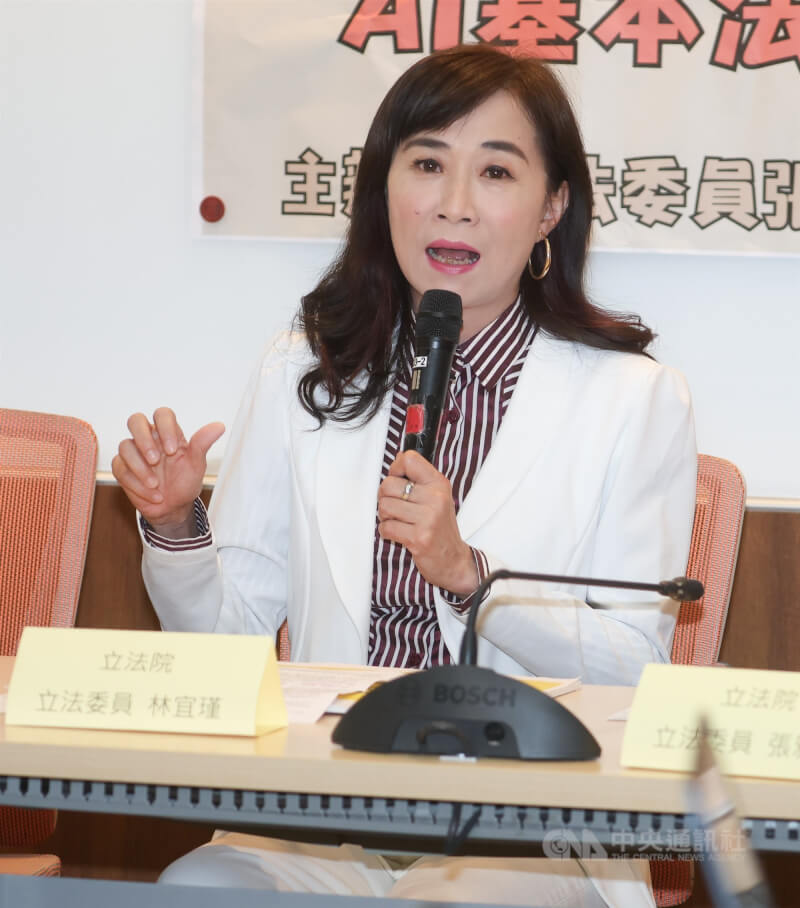 民進黨立委林宜瑾。(中央社檔案照片)