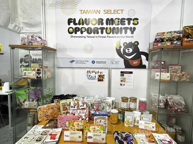 外貿協會看準埃及現正處於亞洲食品熱潮當口,募集了26家台灣食品製造業者一起參加10月7日為期3天的埃及國際酒店用品展。中央社記者施婉清開羅攝 114年10月10日