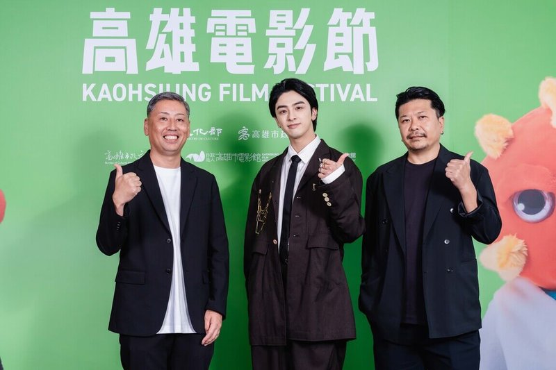 日本電影「魔女沒條件」將在10日起開跑的2025高雄電影節獻映,導演小南敏也(左起)、演員新原泰祐與製作人久保和明首訪高雄參與。(高雄電影節提供)中央社記者王心妤傳真 114年10月10日