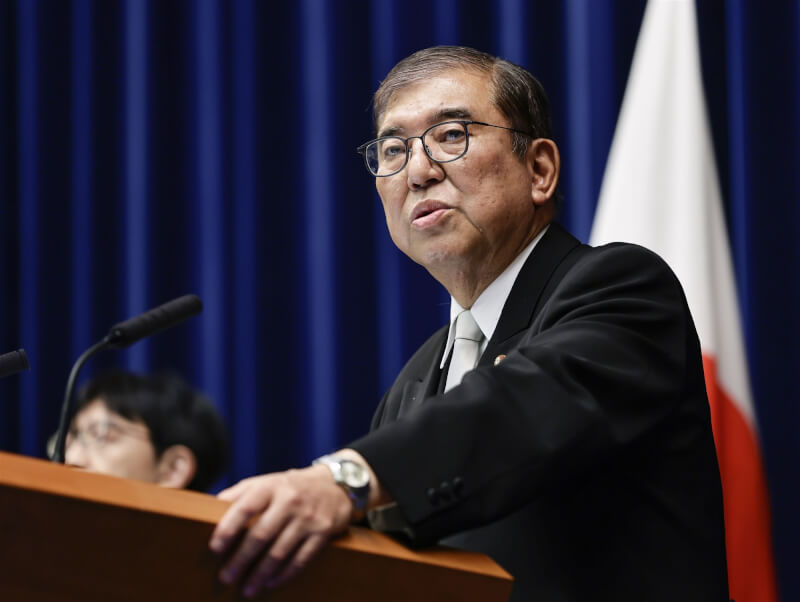 日本首相石破茂。(共同社)