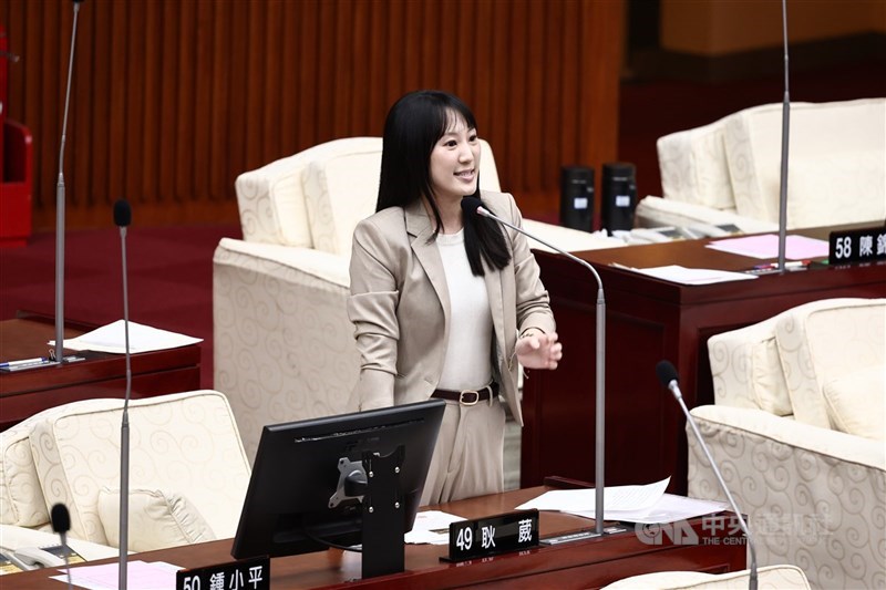 中國國民黨籍台北市議員耿葳(圖)指校園霸凌通報制度有瑕疵。(中央社檔案照片)