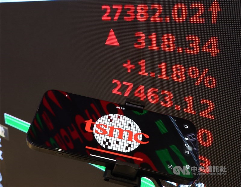 圖為台股示意圖。(中央社檔案照片)