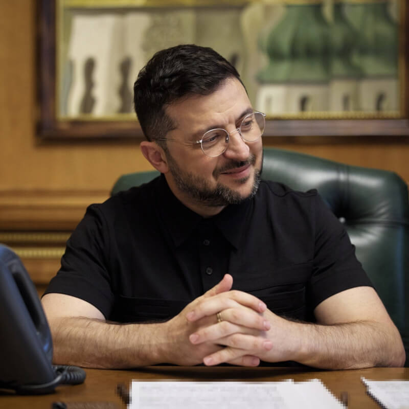 烏克蘭總統澤倫斯基11日與美國總統川普通話。（圖取自facebook.com/zelenskyy.official）