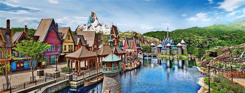 圖為香港迪士尼樂園。（中央社檔案照片）