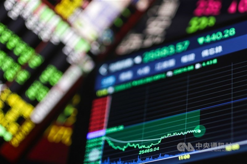 台股示意圖（中央社檔案照片）