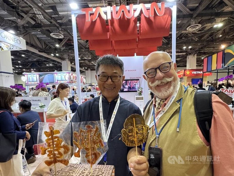亞洲國際旅遊展(ITB Asia)在新加坡登場,觀光署率業者設館參展並設置周邊活動。中央社記者吳昇鴻新加坡攝 114年10月15日
