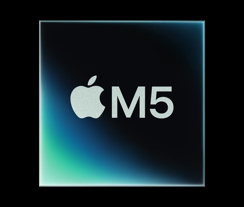 蘋果公司（Apple）15日晚間無預警在官網發表M5自研晶片，提供比M4晶片高出4倍的峰值繪圖處理器（GPU）運算效能，大幅提升AI運行速度。（蘋果提供）中央社記者吳家豪傳真　114年10月15日