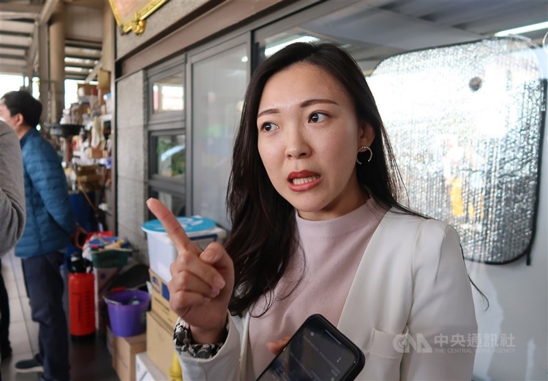 圖為中國國民黨籍高雄市議員白喬茵。(中央社檔案照片)