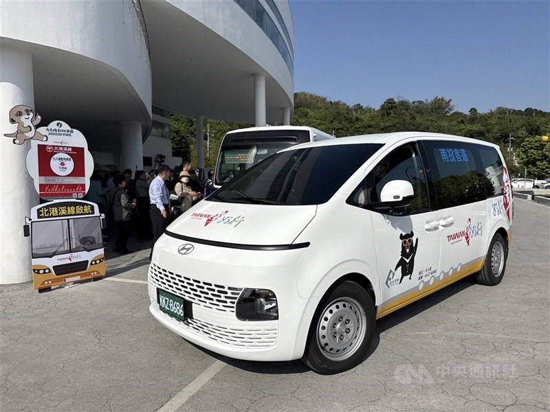 圖為台灣好行北港溪線車輛。(中央社檔案照片)
