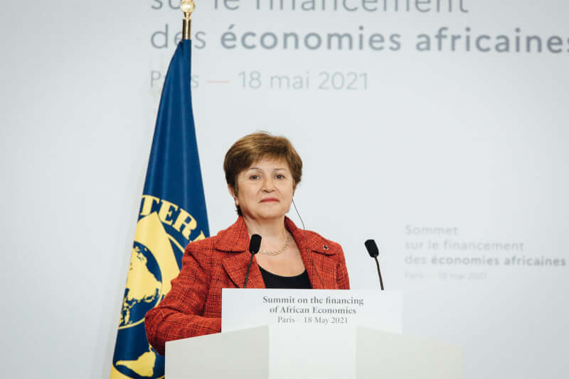 IMF總裁喬治艾娃。(圖取自facebook.com/KristalinaGeorgieva)