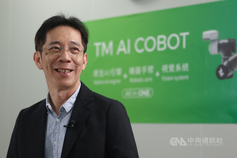 達明營運長黃識忠(圖)接受中央社專訪指出,台灣機器人供應商具有競爭力,應與「紅色供應鏈」相互區隔。中央社記者王騰毅攝 114年10月18日