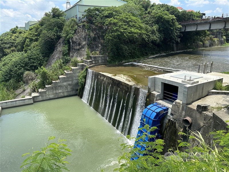 圖為食水嵙溪小水力發電廠。(中央社檔案照片)
