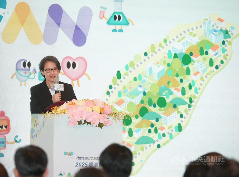 副總統蕭美琴(圖)20日在台北車站出席2025台灣科普環島列車開幕式,致詞時表示,這是非常珍貴難得的機會,並為活動送上祝福。中央社記者謝佳璋攝 114年10月20日