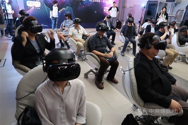 圖為VR體感劇院(中央社檔案照片)