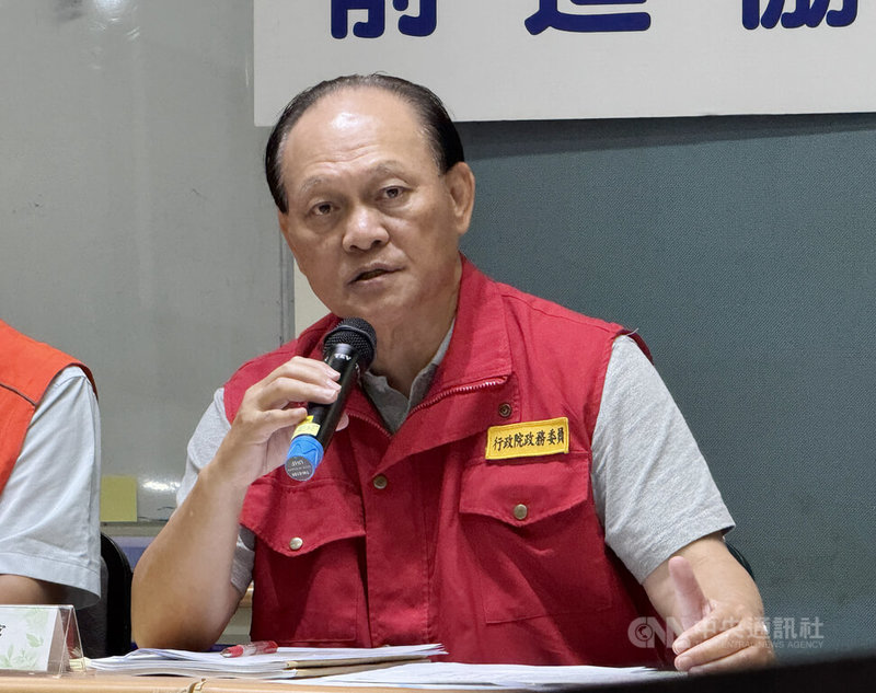中央災害應變中心前進協調所總協調官季連成22日宣布，馬太鞍溪堰塞湖紅色警戒解除，調降為常態警戒，未來保持高度戒備跟監控。中央社記者張祈攝　114年10月22日