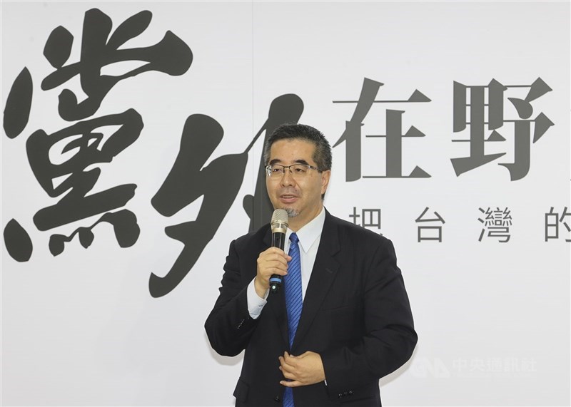 圖為馬英九基金會執行長蕭旭岑。(中央社檔案照片)
