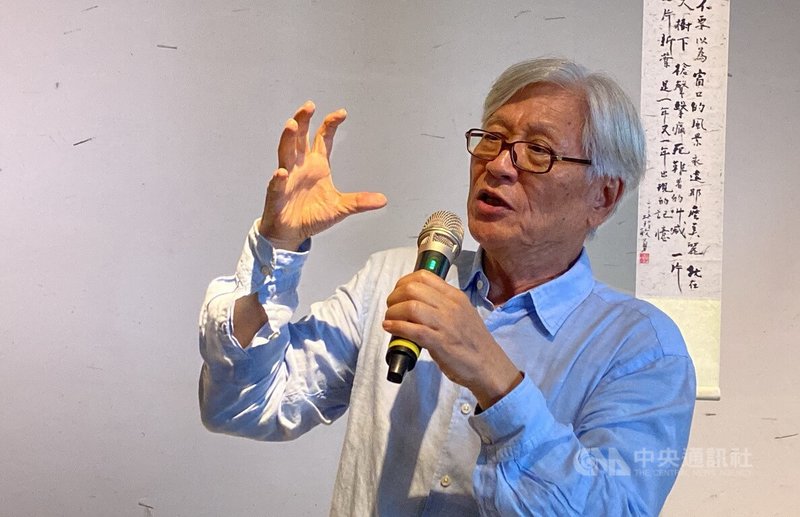 新北市石門區「子隆山房」創立10週年,25日舉行品牌再開幕茶會,詩人李敏勇(圖)出席表示,他與雕塑家張子隆同為1947年出生,並認為台灣需要文化力量注入地方再生。中央社記者黃旭昇新北市攝  114年10月25日
