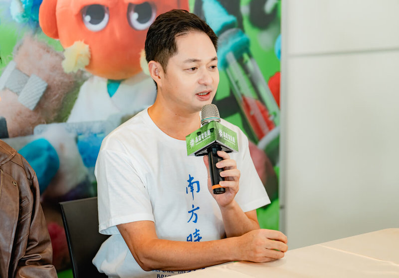 演員鄭有傑（圖）26日在高雄電影節接受訪問，並分享拍攝電影「南方時光」時，與演員吳慷仁的肢體衝突戲碼。（高雄電影節提供）中央社記者王心妤傳真  114年10月26日