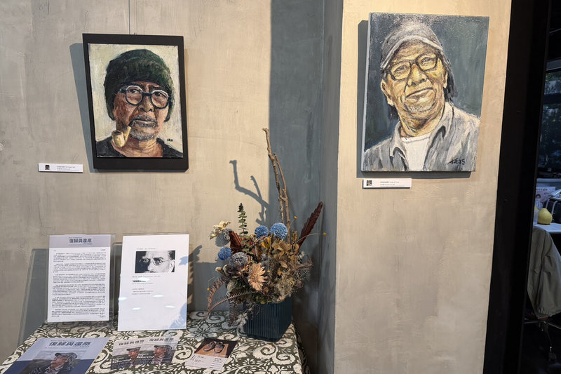 位於台南市山上區的全興資源再生公司在廠辦內規劃藝文展覽空間,26日開辦第30期成果展,邀請藝術家吳懷宣展出油畫創作。(全興資源再生公司提供)中央社記者楊思瑞台南傳真  114年10月26日