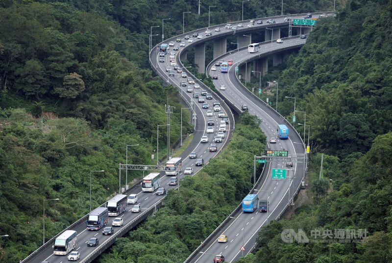 圖為國5北向宜蘭至坪林段。(中央社檔案照片)