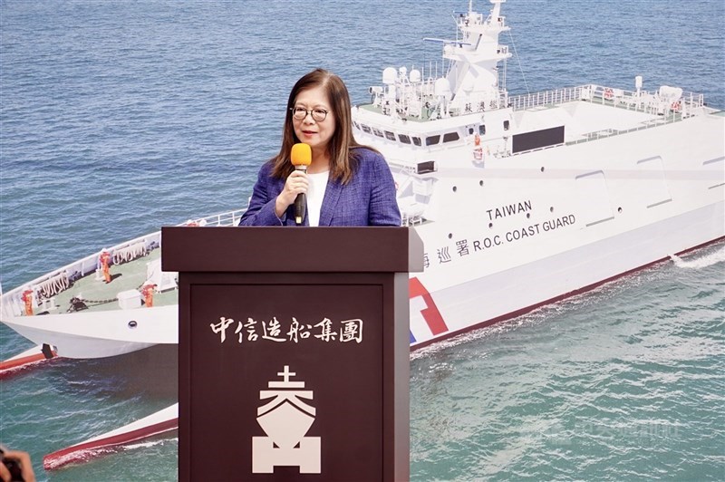 圖為海洋委員會主委管碧玲。(中央社檔案照片)