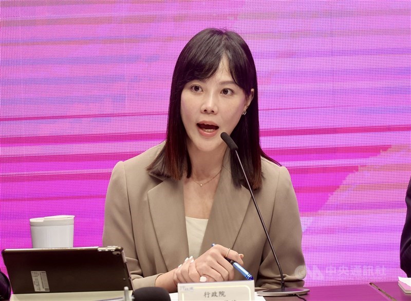 圖為行政院發言人李慧芝。(中央社檔案照片)