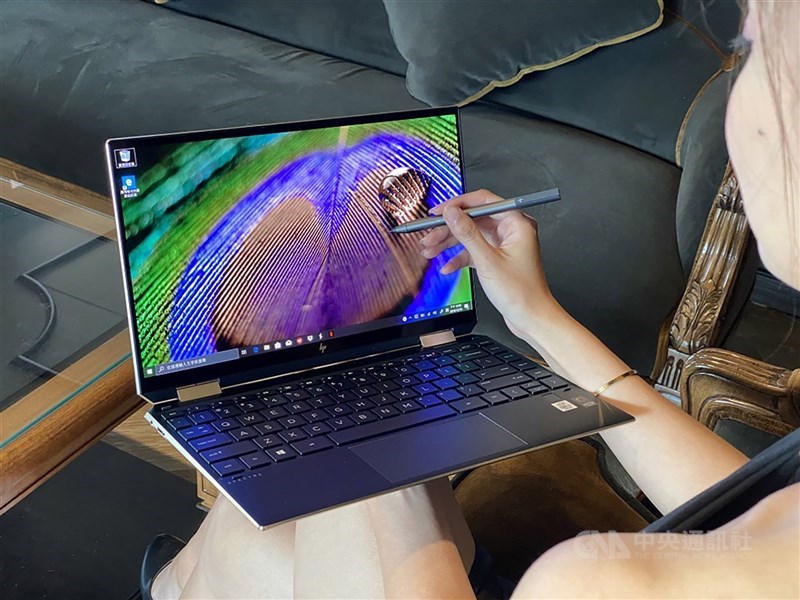 圖為筆電展示資料照片（中央社檔案照片）