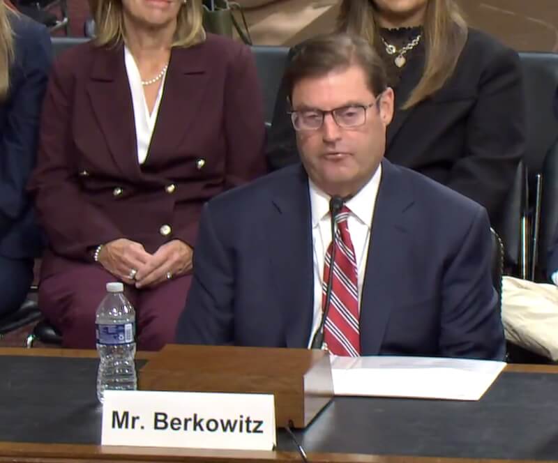 美國國防部負責太空政策的助理部長提名人柏柯維茲。(圖取自美國參議院軍事委員會網頁armed-services.senate.gov)