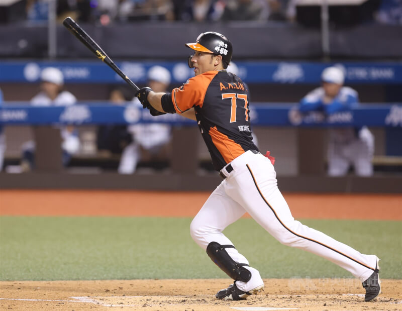 統一7-ELEVEN獅當家重砲林安可。(中央社檔案照片)