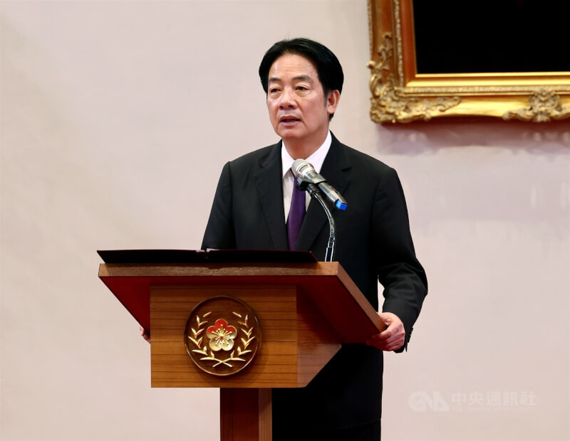 總統賴清德(圖)29日在總統府主持中華民國114年11月份將官晉任授階典禮 。中央社記者張皓安攝 114年10月29日