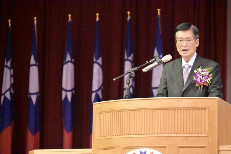 退輔會30日舉辦第47屆榮民節慶祝大會,主委嚴德發(圖)致詞表示,退輔會成立的主要目的,就是要好好照顧、安置功在國家的退除役官兵。(退輔會提供)中央社記者游凱翔傳真 114年10月30日