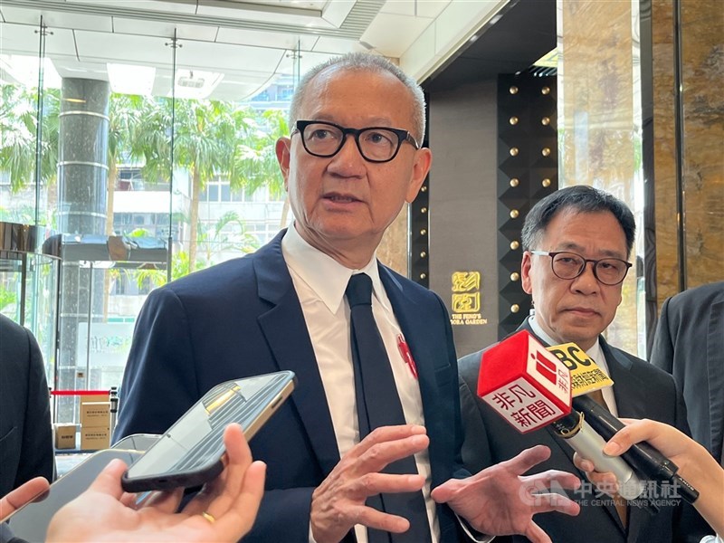 圖中為國巨董事長陳泰銘。(中央社檔案照片)