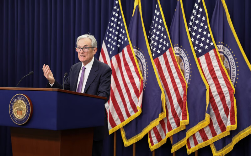 美國聯邦準備理事會(Fed)29日在政策會議上宣布再次降息1碼。(路透社)