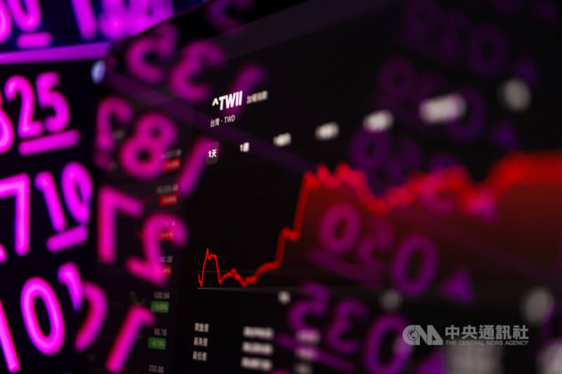 台股示意圖。(中央社檔案照片)