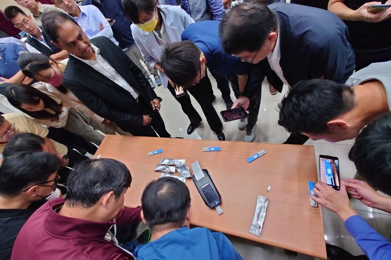 警政署刑事局毒品查緝中心表示,為有效打擊毒駕案件,警政署通令各警察機關戮力查緝毒品及毒駕犯罪,近期並引進唾液毒品快篩執法策略,也辦理大型教育訓練。(刑事局提供)中央社記者黃麗芸傳真 114年11月1日