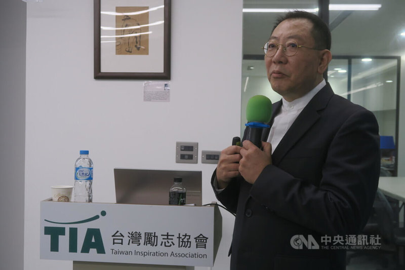 前軍情局長劉德良1日應台灣勵志協會邀請，發表演講。中央社記者吳書緯攝 114年11月1日