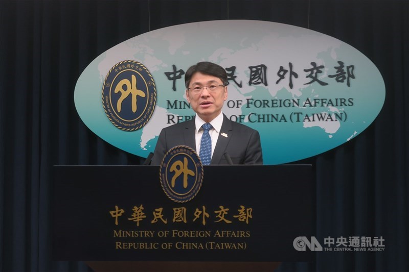 圖為外交部發言人蕭光偉。（中央社檔案照片）