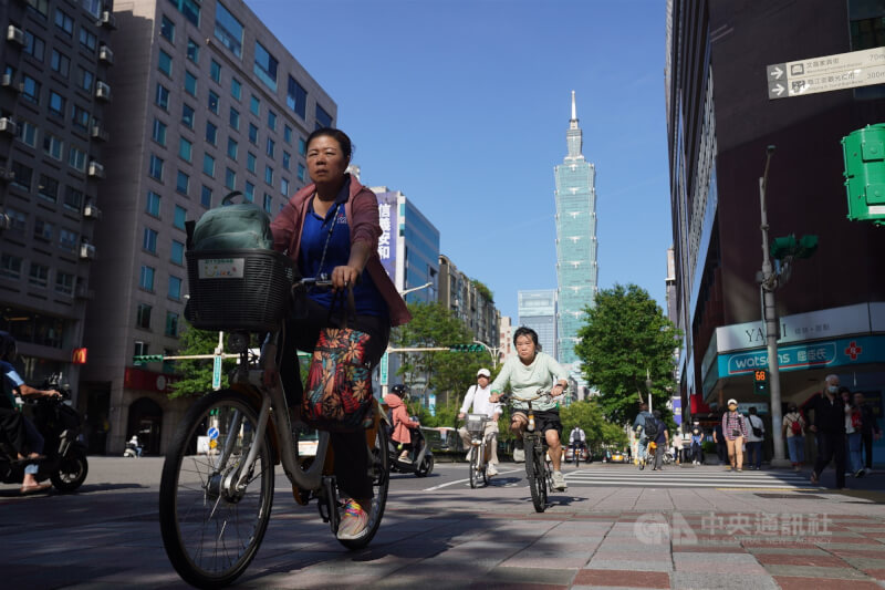 圖為台北市大安區街景。（中央社檔案照片）