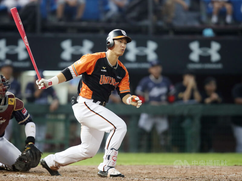 中職統一7-ELEVEn獅隊野手蘇智傑。（中央社檔案照片）