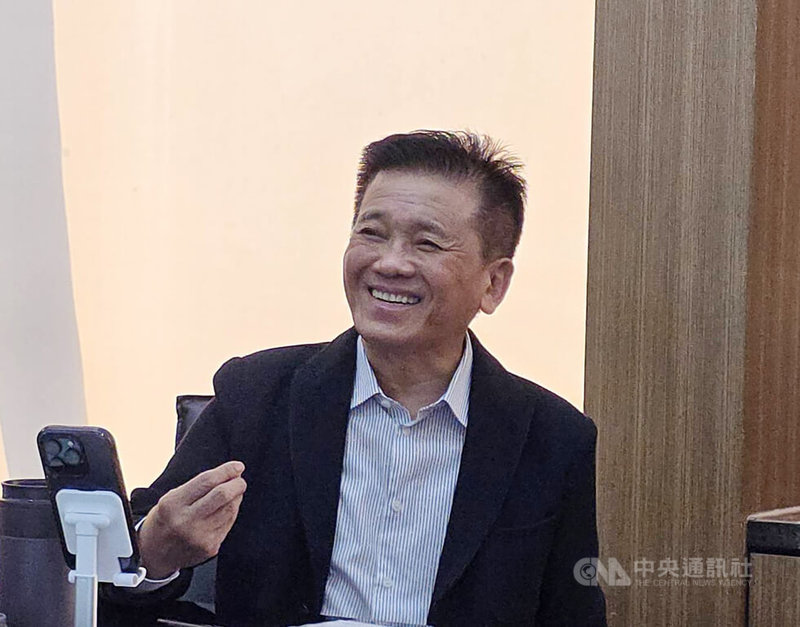 台驊總經理顏益財表示，美中關稅新協議生效後，預估11月中下旬、12月，海運市場美國線將有補貨潮。中央社記者江明晏攝　114年11月7日