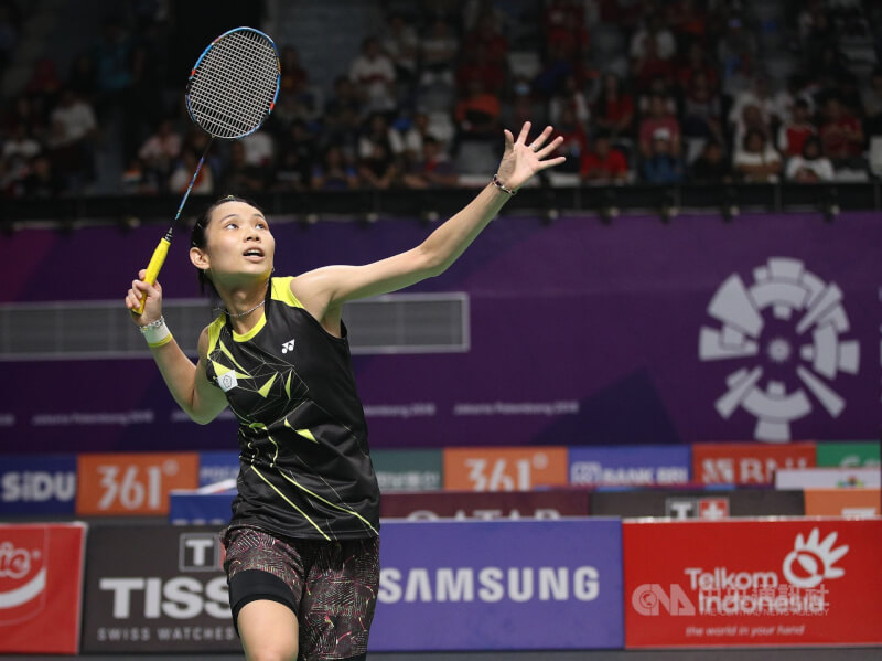 2018雅加達—巨港亞洲運動會女子單打，戴資穎擊敗印度女將辛度，勇奪金牌。（中央社檔案照片）
