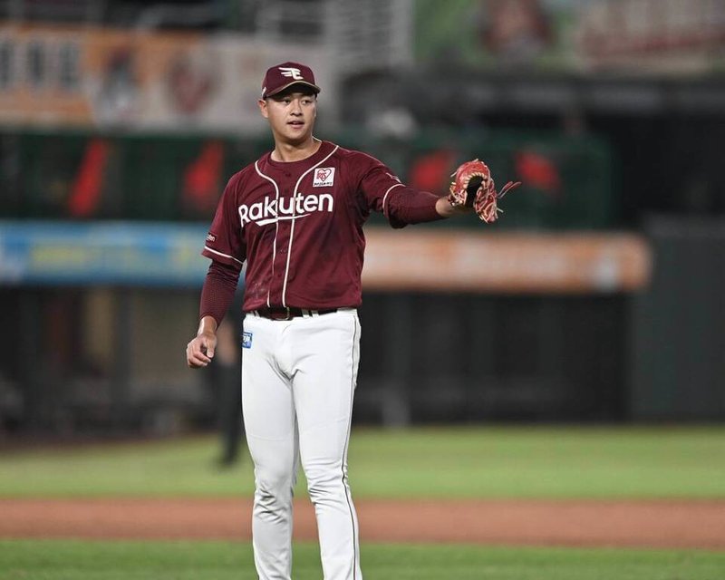 日職東北樂天金鷲隊陣中台灣巨投蕭齊（圖）8日在2025桃園亞洲職棒交流賽第2戰登板，中繼1局失1分、最速飆出150公里。（桃園市政府提供）中央社記者謝靜雯傳真　114年11月8日