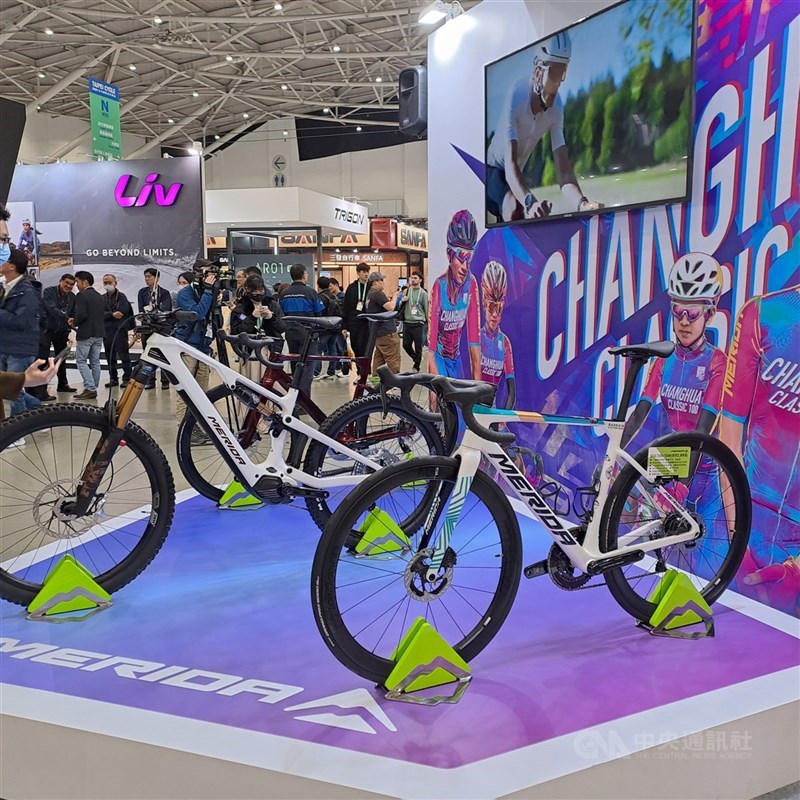 圖為台北國際自行車展（中央社檔案照片）
