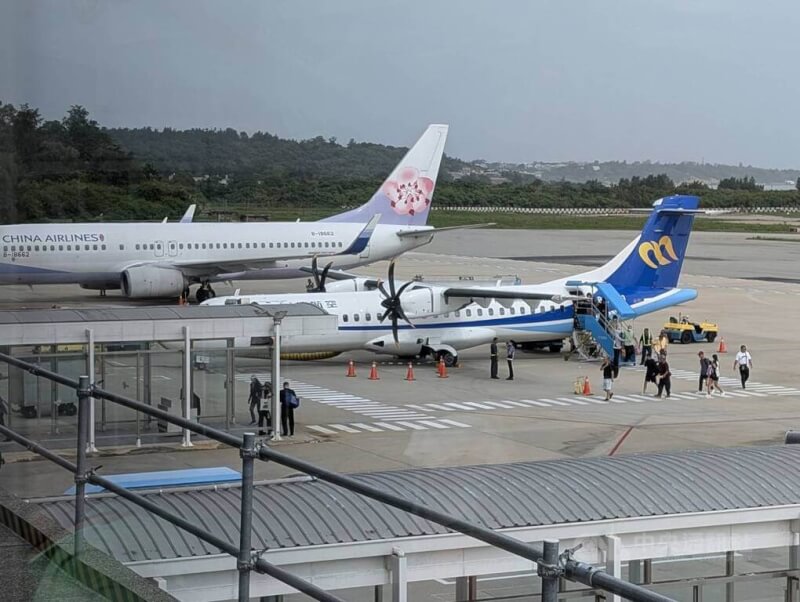 圖為金門機場。（中央社檔案照片）