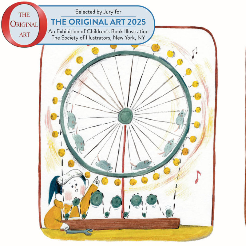 李憶婷創作英文繪本The Quiet One入選美國「2025原創藝術」國際插畫展（駐紐約台北文化中心提供）中央社記者廖漢原紐約傳真　114年11月11日