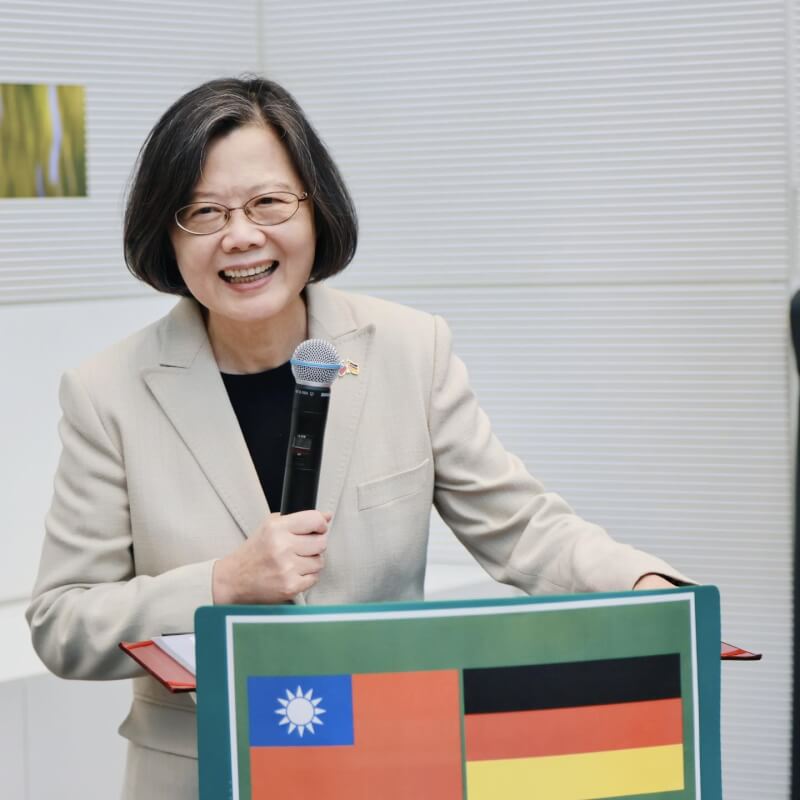 前總統蔡英文9日飛抵德國柏林展開訪問行程。（圖取自facebook.com/tsaiingwen）