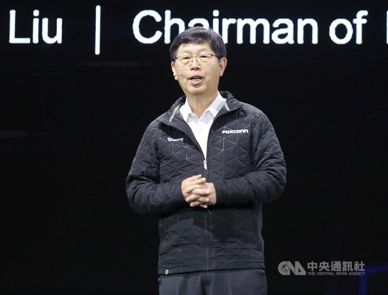 圖為鴻海董事長劉揚偉。（中央社檔案照片）