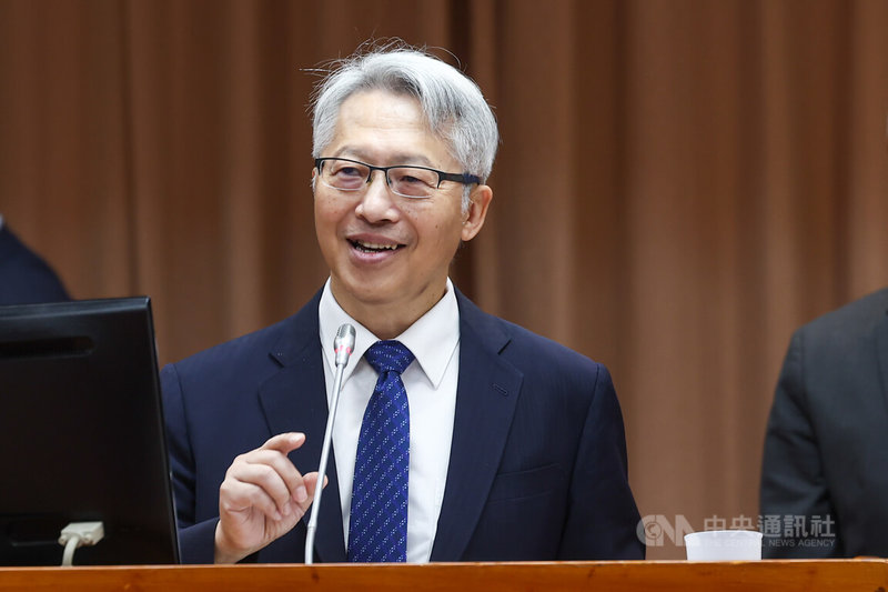 立法院教育及文化委員會13日邀請中央研究院長廖俊智（圖）列席報告業務概況並備詢。中央社記者王騰毅攝  114年11月13日