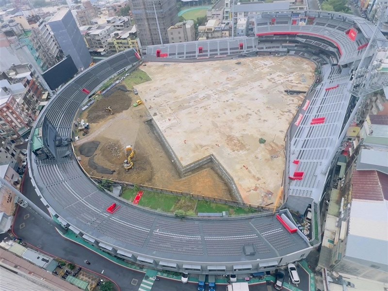 圖為新竹市立棒球場空拍景象。（民進黨新竹市議員曾資程提供）
